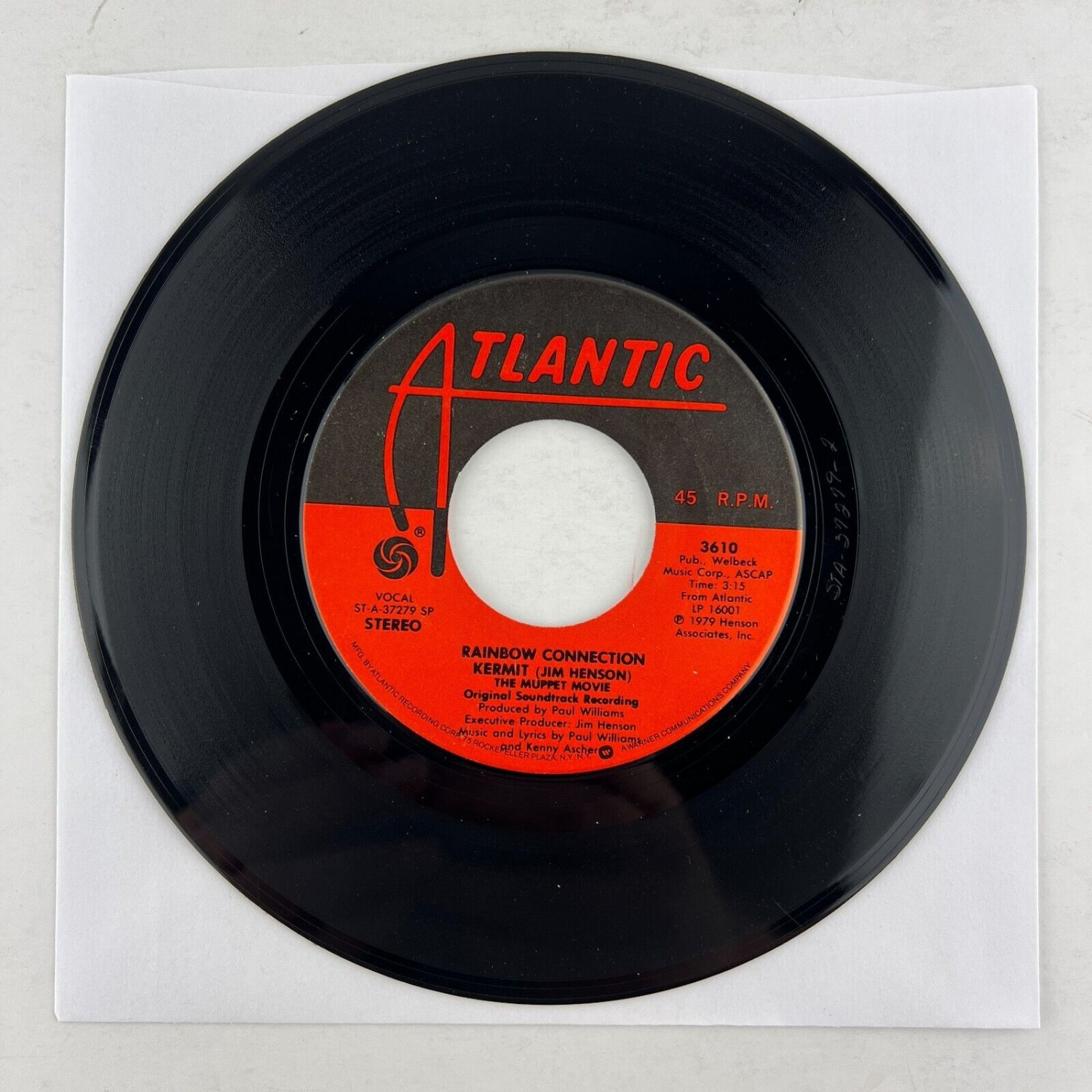 Kermit the frog rainbow connection 45rpm single record 7 vinyl