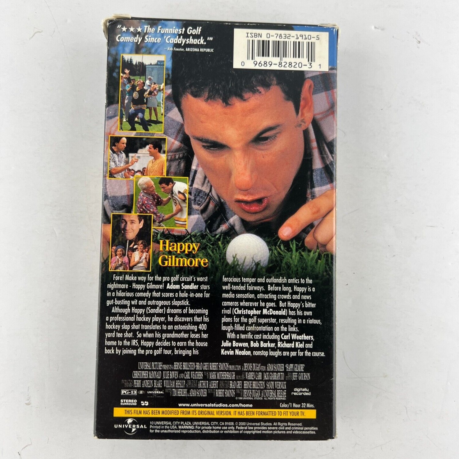 Happy Gilmore VHS Video Tape 1996 Adam Sandler