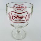 Miller High Life Beer Champagne Chalice Glass Vintage Miller High Life Beer Champagne Chalice Glass Vintage