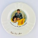 President & Mrs John F Kennedy Cape Cod Mass 6" Ashtray / Plate Vintage 1961