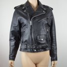 Highway One S Womens Black Leather Motorcycle Moto Zip Up Jacket Coat