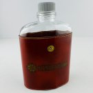 Hershey Park Hersheypark Brown Leather Wrapped Glass 8oz Liquor Flask Hershey Park Hersheypark Brown Leather Wrapped Glass 8oz Liquor Flask