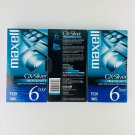 MAXELL GX-Silver High Quality Grade VHS Video Cassette New Sealed 3 Tape Lot MAXELL GX-Silver High Quality Grade VHS Video Cassette New Sealed 3 Tape Lot