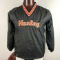 Hurley Midgets Wisconsin S Pullover V Neck Nylon Jacket w/Pockets Black Orange