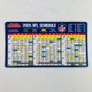NFL - 2005 AFC/NFC Football Schedule Pocket Card Sports Illustrated
