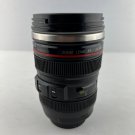 Photographer Camera Lens Coffee Travel Mug Stainless Steel Black Photographer Camera Lens Coffee Travel Mug Stainless Steel Black