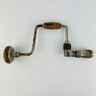 Hand Drill U-Shaped Wood Knob Handle Antique Vintage Tool