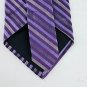 Apt 9 Purple Gray Stripes Necktie Tie 100% Imported Silk Made in USA