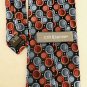 Croft & Barrow Multicolor Circles Blue Red Necktie Tie Silk