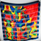 Picasso Satin Scarf / Wall Hanging 40" Sq Modern Impressionist Art Picasso Satin Scarf / Wall Hanging 40" Sq Modern Impressionist Art