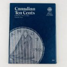 Whitman Canadian 10 Cents Coin Collection Starting 1937 Number Two Board Book