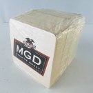 Miller Genuine Draft MGD Beer Bar Coaster 100 Pack NEW Home Man Cave Bar Supply Miller Genuine Draft MGD Beer Bar Coaster 100 Pack NEW Home Man Cave Bar Supply