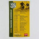 Green Bay Packers 2018 Magnetic Schedule 100 Seasons Green Bay Packers 2018 Magnetic Schedule 100 Seasons