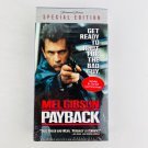 Payback VHS Video Tape Mel Gibson, Gregg Henry, Maria Bello