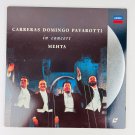 MEHTA Three Tenors in Concert Carreras/Domingo/Pavarotti LaserDisc LD 1990-071 MEHTA Three Tenors in Concert Carreras/Domingo/Pavarotti LaserDisc LD 1990-071