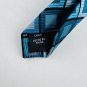 Croft & Barrow Geometric Blue Boxes 100% Silk Necktie Tie