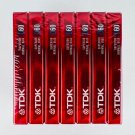 TDK Superior D Normal Bias 60 Minutes Cassette Tape 7 Cnt Bonus Pack New Sealed