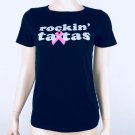 Rockin Tatas Womans S Breast Cancer Awareness T-Shirt Black Short Sleeves Shirt Rockin Tatas Womans S Breast Cancer Awareness T-Shirt Black Short Sleeves Shirt
