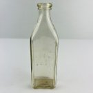 JAF & Co Coffee Folgers Extract Clear Glass Bottle Antique