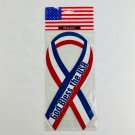 God Bless the USA Red, White, & Blue Ribbon Magnet for Car or Refridgerator NEW
