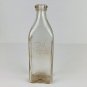 JAF & Co Coffee Folgers Extract Clear Glass Bottle Antique J.A.F.