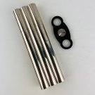 Stainless Steel Hip Flask and Cigar Holder Humidor Three Tubes & BONUS Cutter Stainless Steel Hip Flask and Cigar Holder Humidor Three Tubes & BONUS Cutter