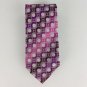 Van Heusen Geometic Circles Purple Shades Necktie Tie