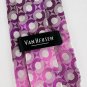 Van Heusen Geometic Circles Purple Shades Necktie Tie