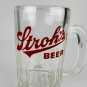 Stroh's Beer Branded 12oz Vintage Heavy Glass Mug Lager Strohs