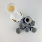 Japanese Sake 5 Cup Serving Set with Cravat & EMPTY Bottle