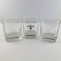 Jack Daniel's Daniels Old No 7 Set Of Three Vintage Lowball Rocks Glasses Daniel