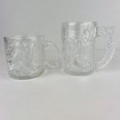 McDonalds Batman & Riddler Collectible Glass Cups 1995 DC Comics Embossed Set McDonalds Batman & Riddler Collectible Glass Cups 1995 DC Comics Embossed Set