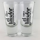 El Jimador Tequila - Set 2 Jalisco Mexico J Agave Logo Tall Shooter Shot Glasses El Jimador Tequila - Set 2 Jalisco Mexico J Agave Logo Tall Shooter Shot Glasses