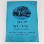Franz Schubert Complete Song Cycles Sheet Music Book