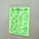 Clear Acrylic 8-1/2 X 11 Wall Mount Sign Holder Set of 6