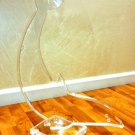 Clear Lucite Dolphin Sculpture