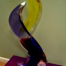 Lucite Fire Flames Sculpture