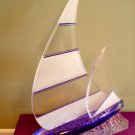 Lucite Sailboat Sculpture