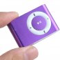 Rectangular Shaped Clip MP3 Music Player with Circle Operation Pad+ TF Slot - Purple