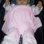 Straddleblanket 24 MONTHS Size SPLIT BABY BLANKET for High Chair, Stroller, Car Seat Pink