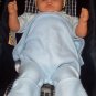 Straddleblanket 4T Size SPLIT BABY BLANKET for Stroller, Car Seat Blue
