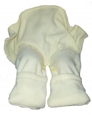 Straddleblanket 12 MONTHS Size SPLIT BABY BLANKET for High Chair, Walker, Stroller Yellow