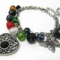 FASHION JEWELRY TRENDY BEADS HEART BUTTERFLY CHARM BRACELET