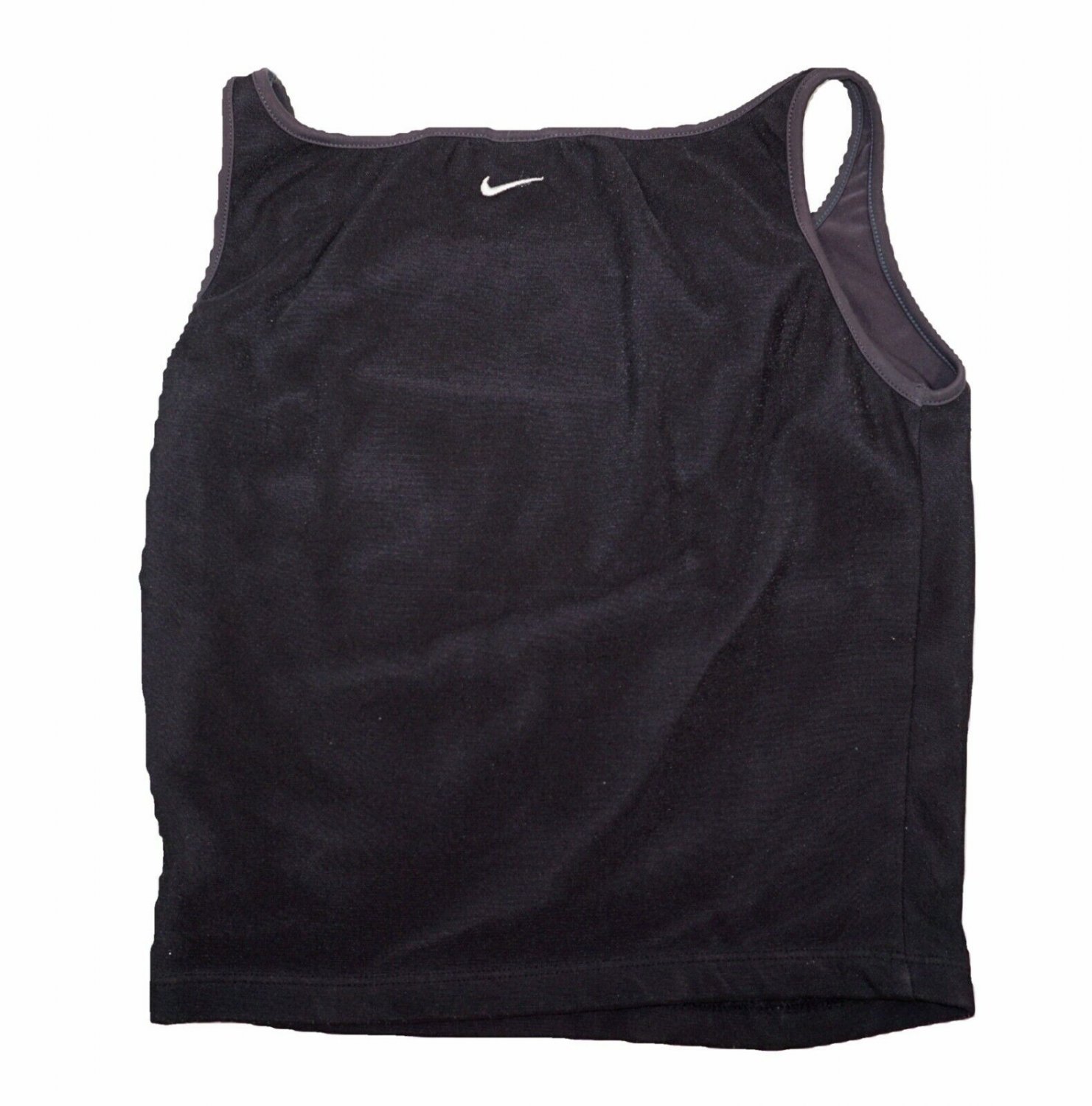 Nike Womens DriFit Black Mid Tank Top Sports Bra Size M Medium 810 Cup 32/34