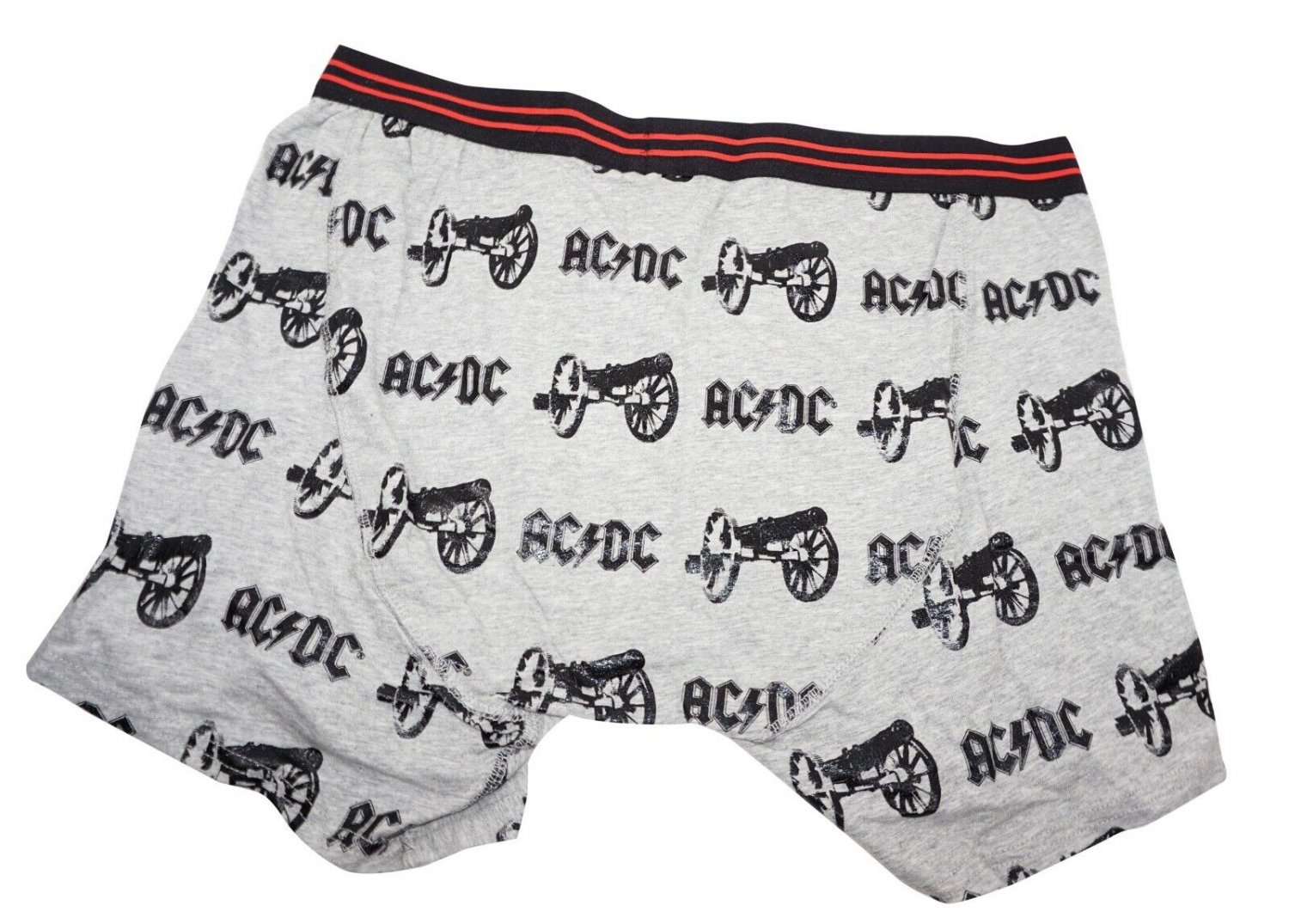 AC DC ROCK BAND MENS UNDERWEAR XLARGE - BOXER BRIEFS XL GREY BLACK RED NEW