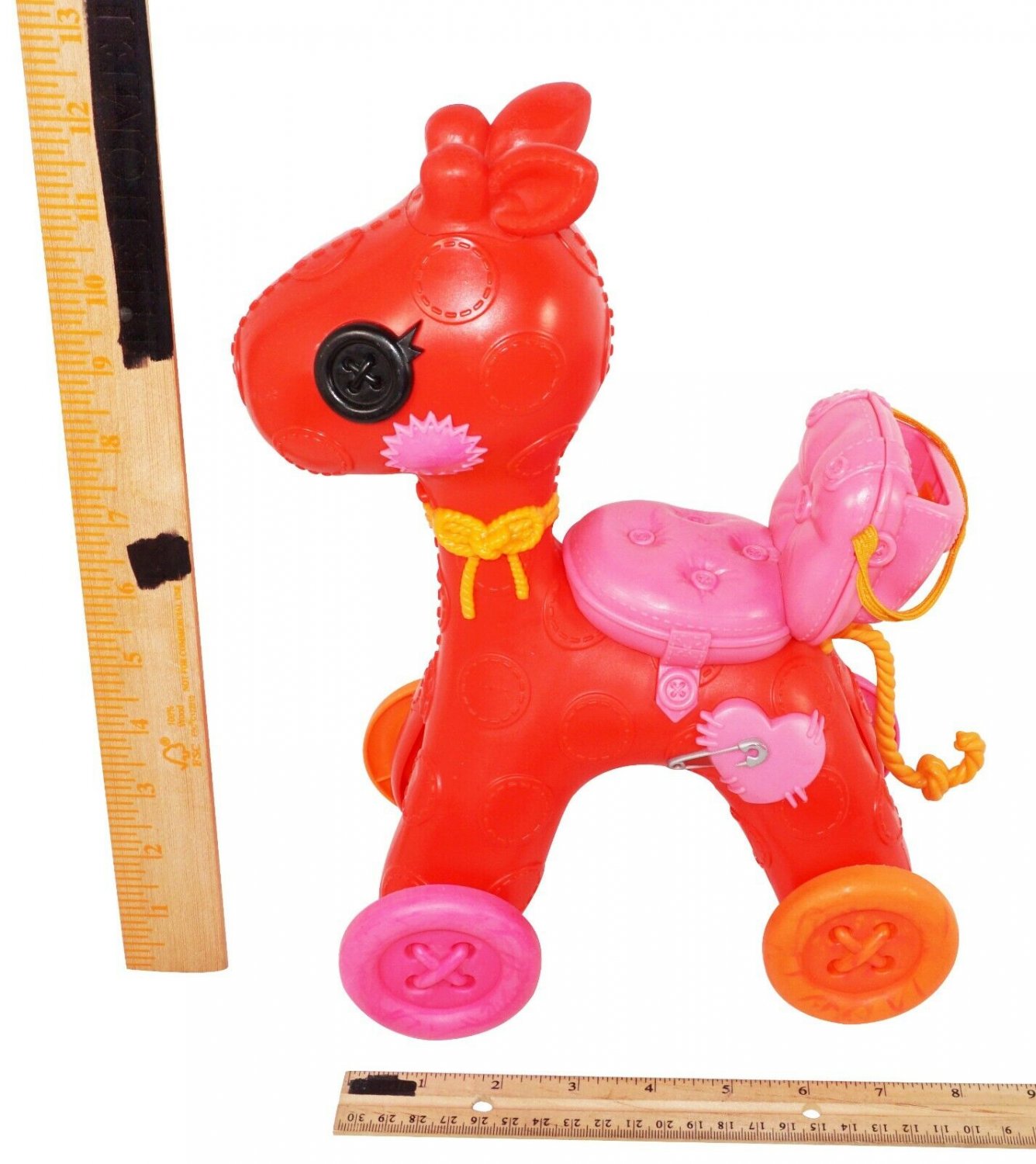 LALALOOPSY LITTLE ROLLING ROCKING HORSE TOY VEHICLE FIGURE FOR DOLLS USED