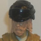 Large military helmet, and goggles