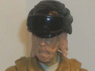 Large military helmet, and goggles