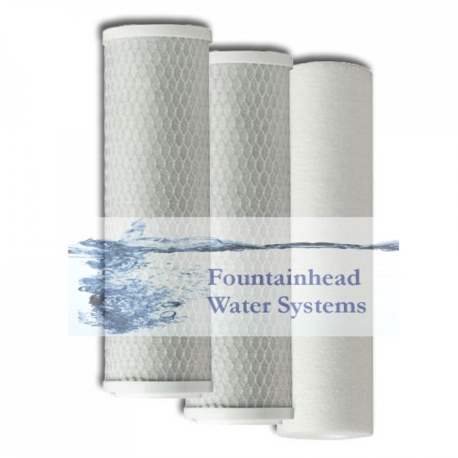 FOUNTAINHEAD 1 SEDIMENT 2 CARBON BLOCK FILTER SET REVERSE OSMOSIS FILTER SYSTEMS
