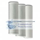 FOUNTAINHEAD 1 SEDIMENT 2 CARBON BLOCK FILTER SET REVERSE OSMOSIS FILTER SYSTEMS